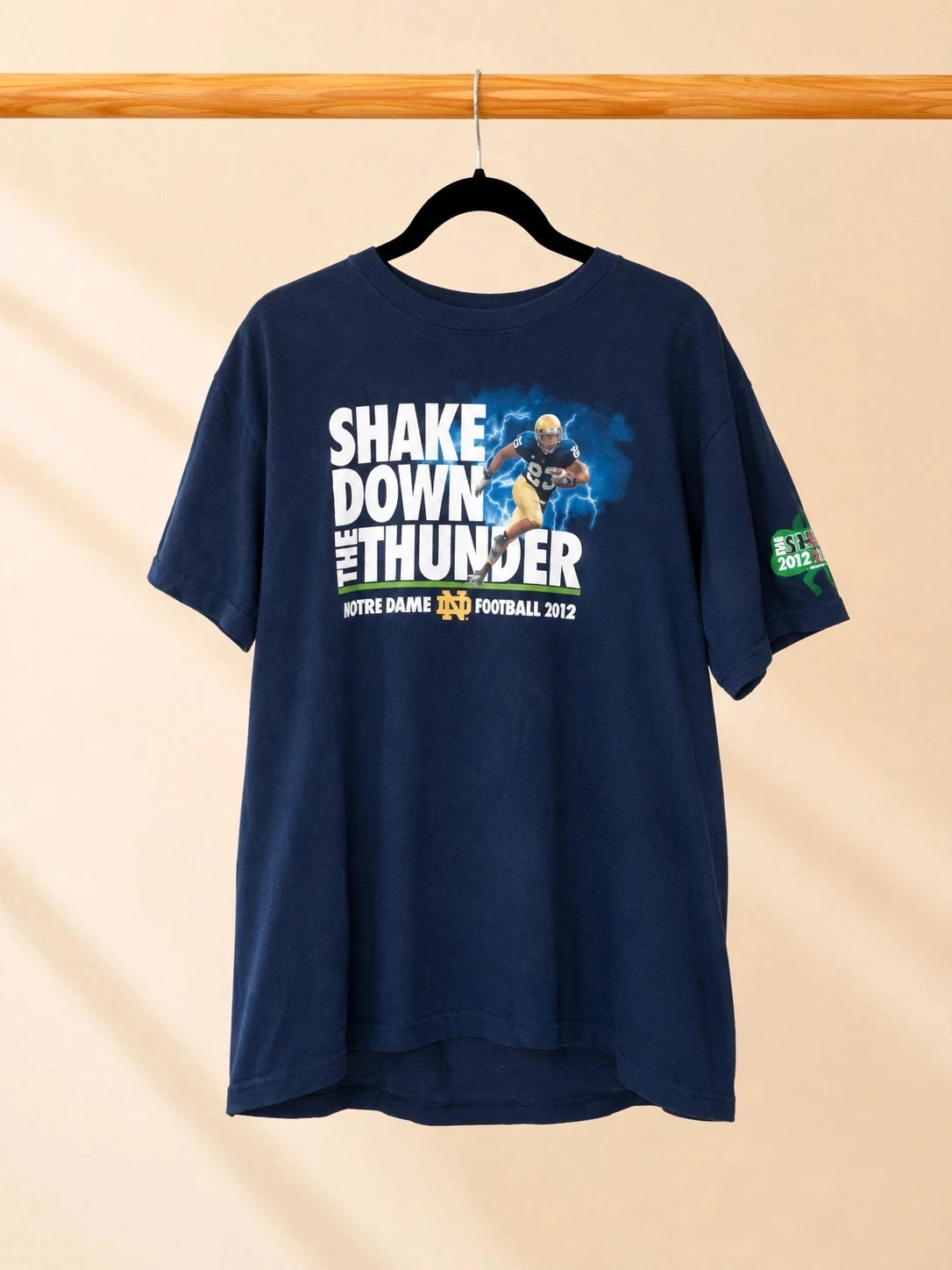 Notre Dame Football 2012 marineblauw heren T-shirt maat L ncaa usa – photo 2